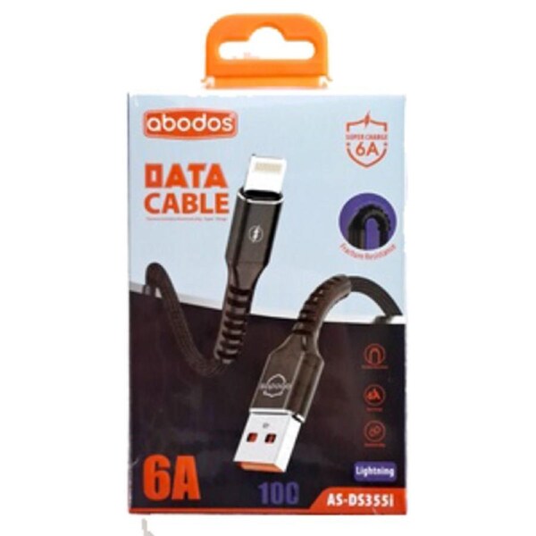 Apple MFI Certified 6A Fast Charging + Data USB to Lightning Cable for iPhone & iPad - abodos