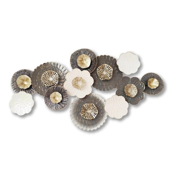 Fin 135Cm Metal Wall Art Flowers Wall Decor Home Decor