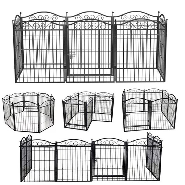 Fin Xxl Large Heavy Duty Dog Playpen Fence Pet Dog Cage Exercise Pen Camping Yard