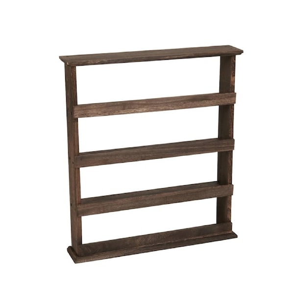 Fin 4 Tier Spice Rack Storage Wall Cabinet Organiser Pantry Kitchen Shelf Holder Au