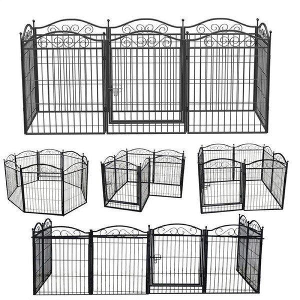 Fin Dog Playpen Kennel Cage Cat Chicken Rabbit Fence Indoor Outdoor Dog Exercise Pen