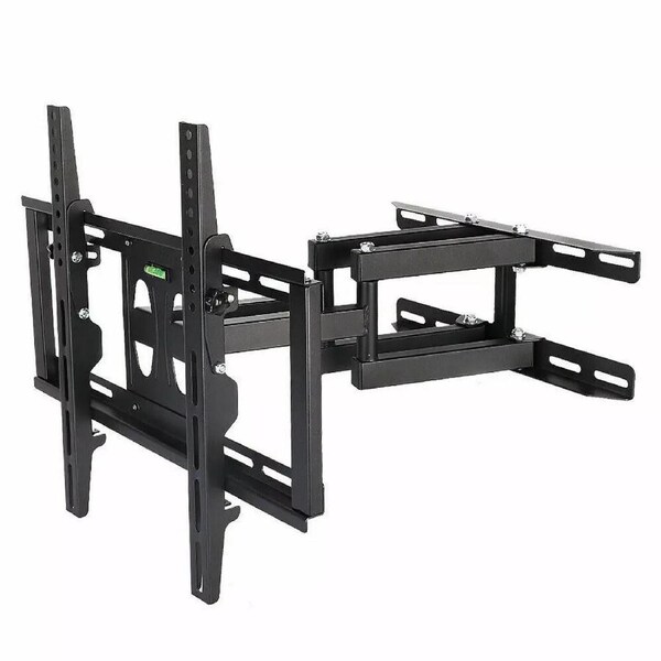 Fin Heavy Duty Full Motion Swivel Double Arm Wall Mount Tv Bracket 32 42 50 55" Hang