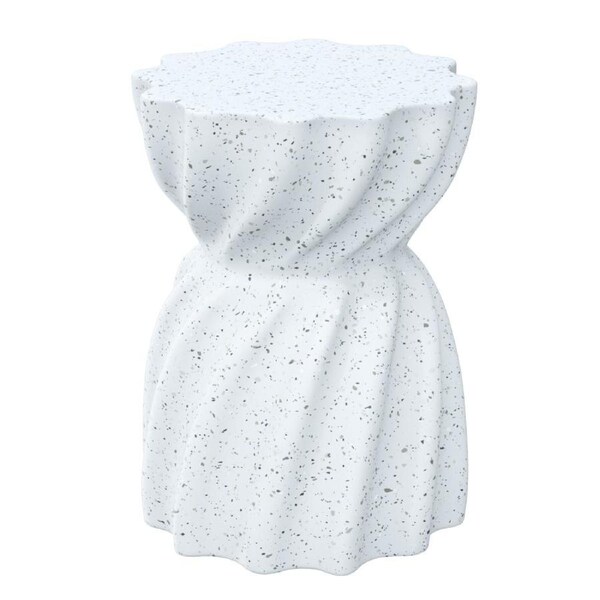 Fin Lightweight Concrete Sofa Side Table Unique Twist Coffee Table Patio End Side Au