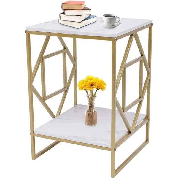 Fin Minimalist Console Table Nest Side Marble Table Geometry Frame Coffee Desk Decor