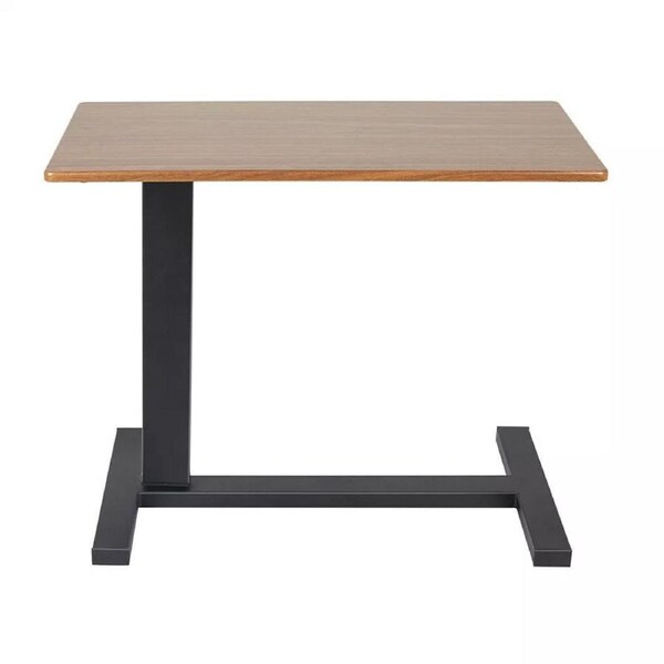 Fin Sturdy Overbed Table Standing Laptop Work Desk W Embedded Casters For Bed Chairs