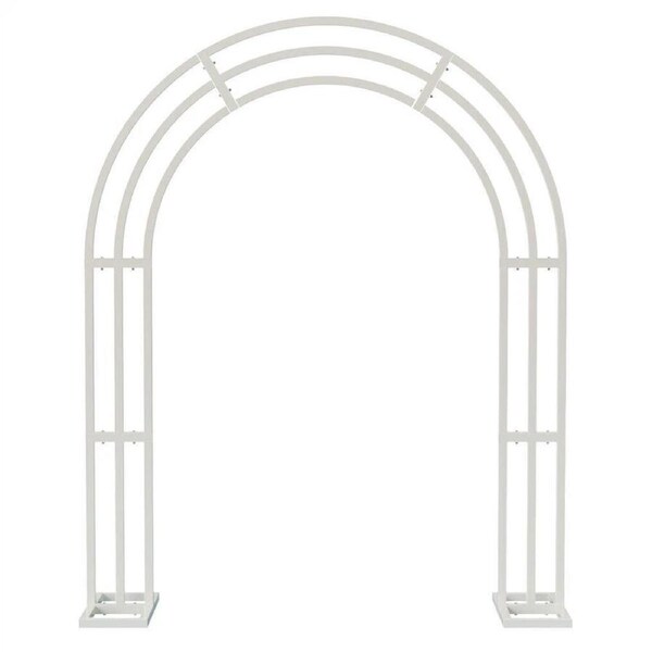 Fin White Metal Wedding Garden Arbor Elegant Wedding Arch Plant Climbing Archway