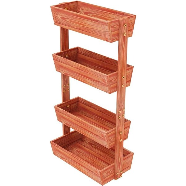 Fin Xxl Super Durable Elevated Planter Freestanding Rotatable Planter Box Garden Bed