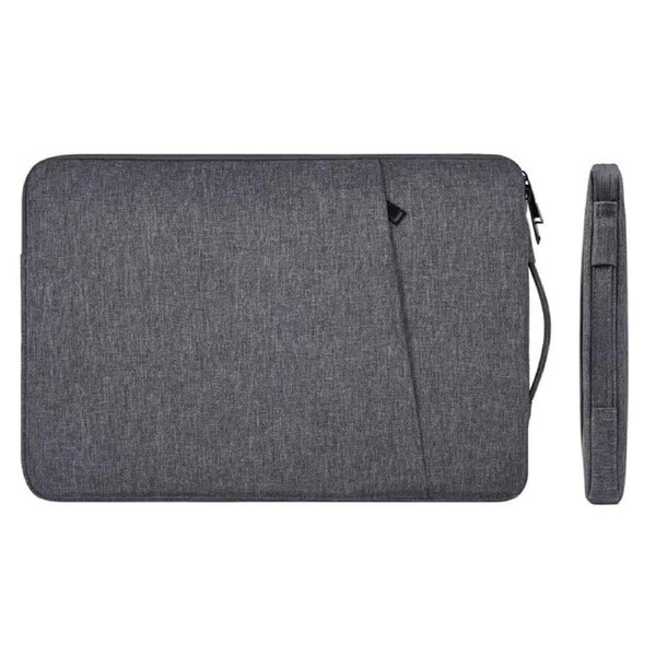 Dark Player Universal 15.6" Laptop Carry Case with Front Pocket & Zip Closure - Gray
