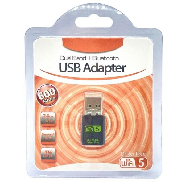 Dark Player WIFI 5 AC600 2-in-1 AC WIFI & Bluetooth 5.0 USB Dongle