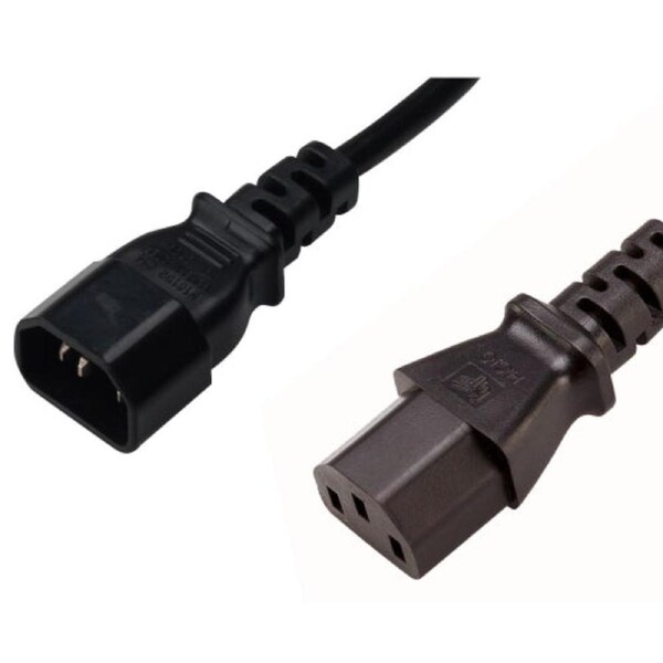 IEC Power Extension Cable (IEC-C13 Female to C14 Male) - 2m