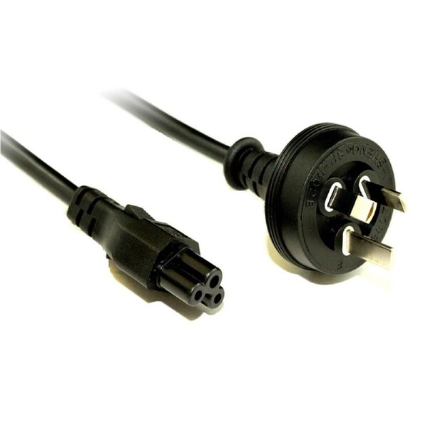 Male 3 Pin AC to Female IEC C5 Clover leaf plug Power Cable for Notebook & Laptop - 100cm
