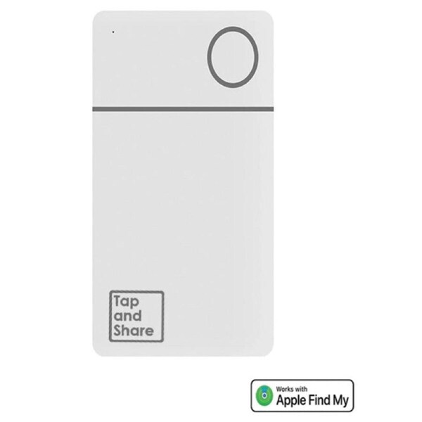 Tap and Share 2-In-1 SmartTrack iCard with 'Am I Lost' - Wallet Tracker - 3-Pack - WORKS WITH THE APPLE® FIND MY™ APP - White