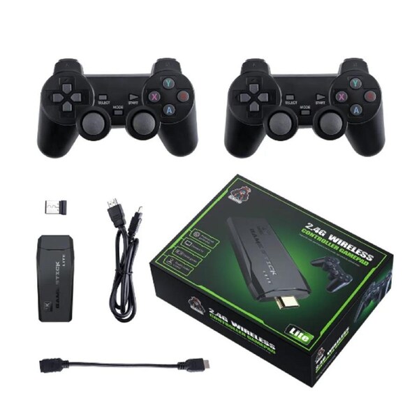 Retro Gaming Realm (4K + 64GB)10,000 Retro Games + 2 Wireless Gamepads