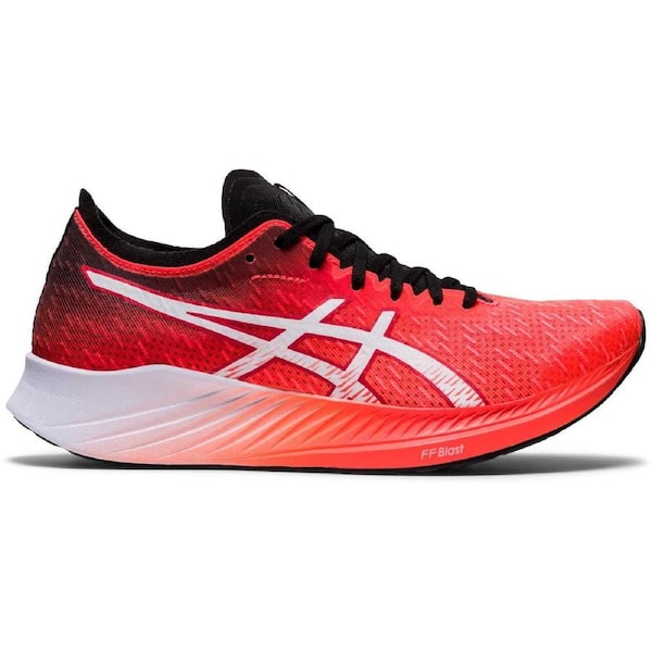 Asics Womens Magic Speed Neutral Running Shoes Runners - Sunrise Red/White US 8
