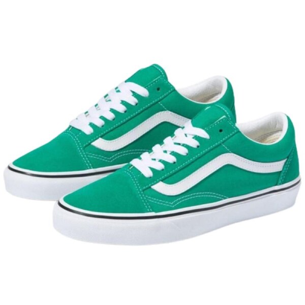 Vans Old Skool Canvas Casual Sneakers Shoes Skateboard - Pepper Green/White US 9