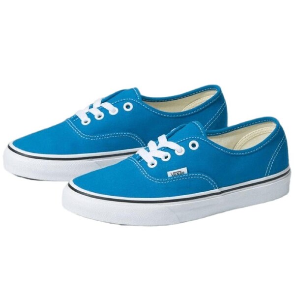 Vans Mens Authentic Canvas Shoes Sneakers Classic Skateboard Casual - Blue US 9