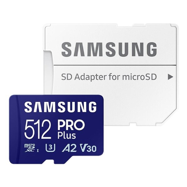 Samsung 512GB PRO Plus V30 A2 U3 MicroSDXC Card (MB-MD512SA/APC)