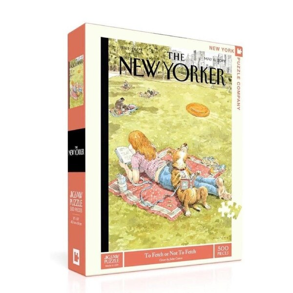 New York Puzzle Company 500 Piece Puzzle To Fetch or Not to Fetch