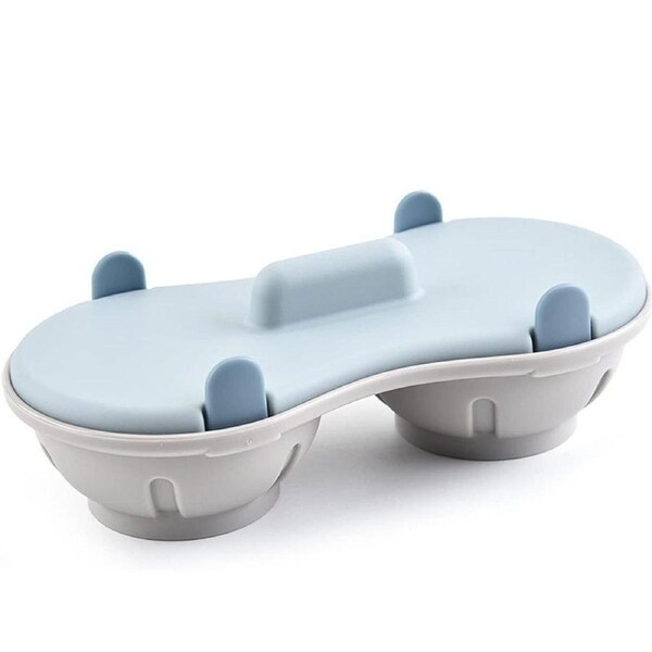 Microwave Egg Steamer Mold With Lid Kitchen Plastic Omelette Steaming Box Tool