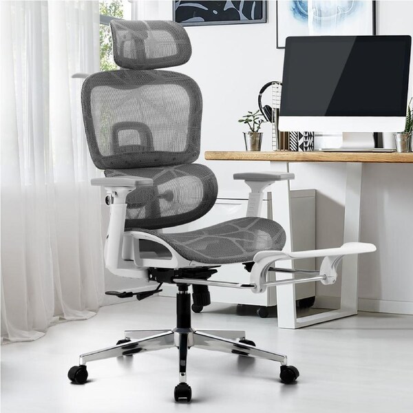 Oikiture Ergonomic Office Chair Mesh Executive Seat Computer Chairs WH&GY