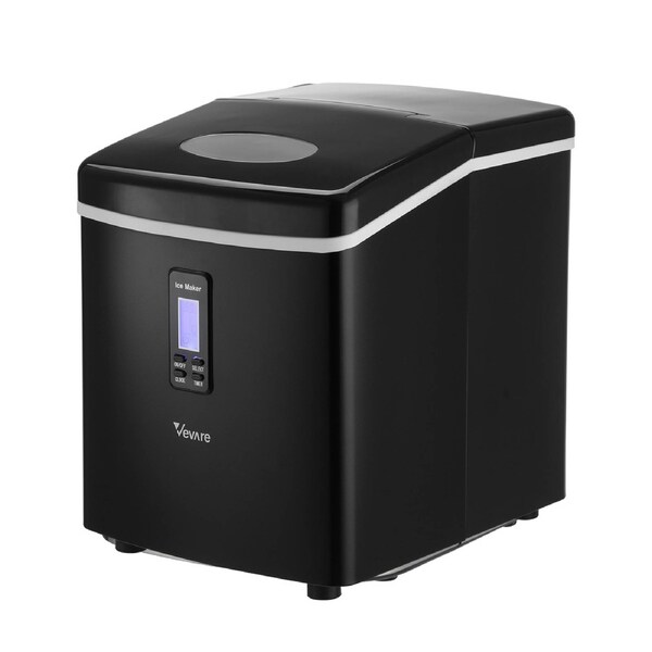 Vevare 3L Portable Ice Maker Machine 15kg Ice Cube Tray Bar Countertop Black