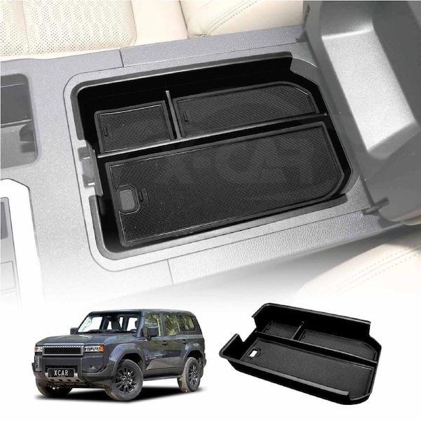 Centre Console Armrest Organizer Tray for Toyota Prado 250 Series GX/GXL without Cool Box 2024-Onwards Storage Box Accessories