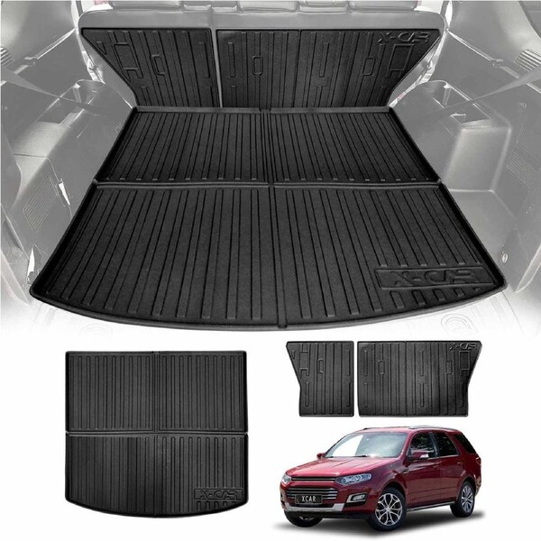 Boot Liner Back Seat Protector for Ford Territory 2004-2016 All Weather Heavy Duty Cargo Car Trunk Kick Mats