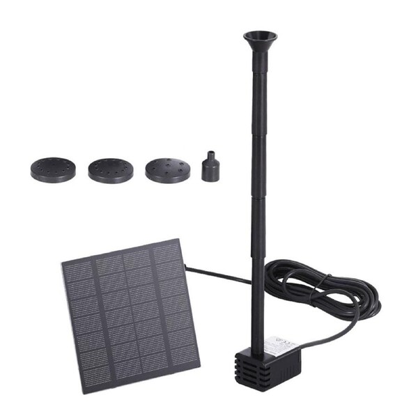 Solar Pond Pump Submersible Powered Garden Pool Water Fountain Kit 2.6FT