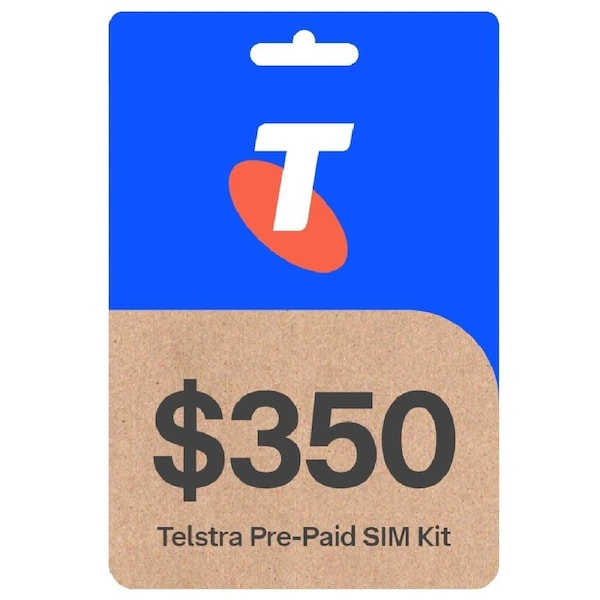 Telstra $350 Pre-Paid Sim Card - Starter Kit 12 Month Sim Card