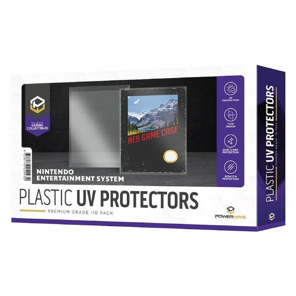 Powerwave Nintendo Entertainment System Game Box 0.5mm Plastic UV Protector 10 Pack