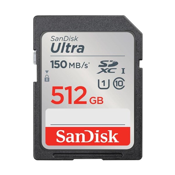 SanDisk Ultra 512GB SDXC UHS-I 150MB/s SD Card