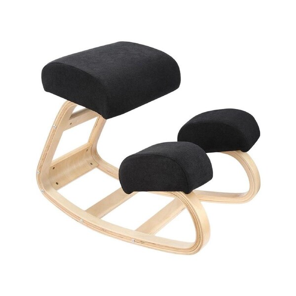 Ergonomic Kneeling Chair Desk Rocking Stool Home Office Computer Knee Support Comfortable Better Posture Angled Seat