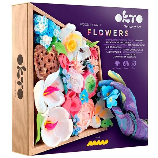 Okto Flowers Romance Sensory Art Wood And Craft Creative Set