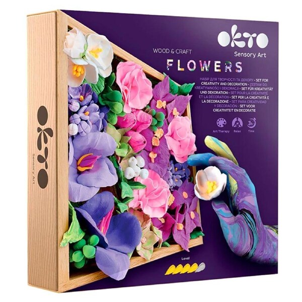 Okto Flowers Inspiration Sensory Art Wood And Craft Creative Set