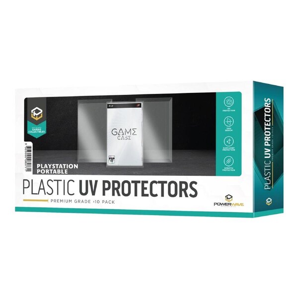 Powerwave PlayStation Portable Game Box 0.5mm Plastic UV Protector 10 Pack