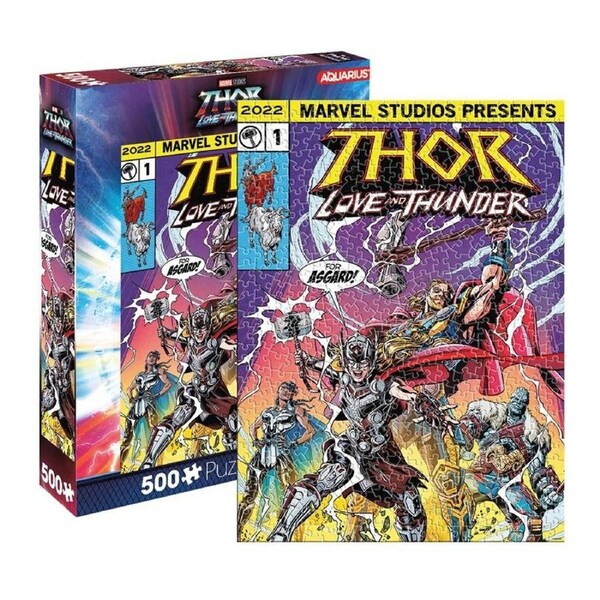 Aquarius Marvel Thor Love and Thunder Comic 500 Piece Jigsaw Puzzle