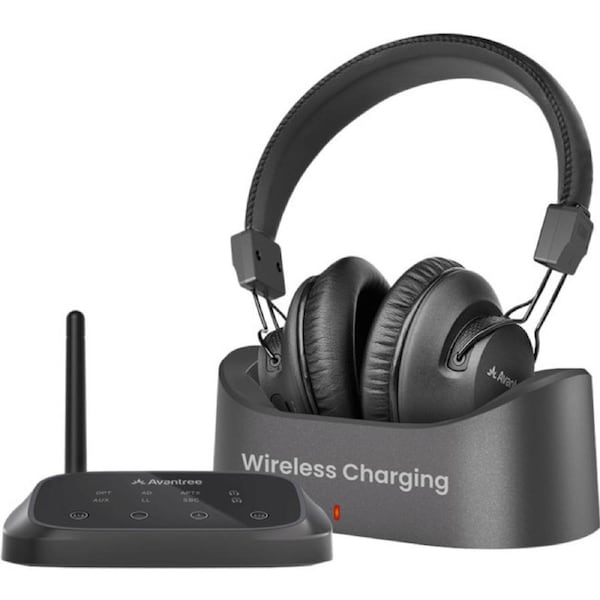 Avantree HT5009 Plus Wireless Headphones for TV with Charging Dock