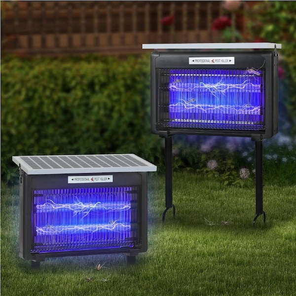 Spector Bug Zapper Mosquito Killer Lamp Solar Outdoor Electric Fly Insect Trap