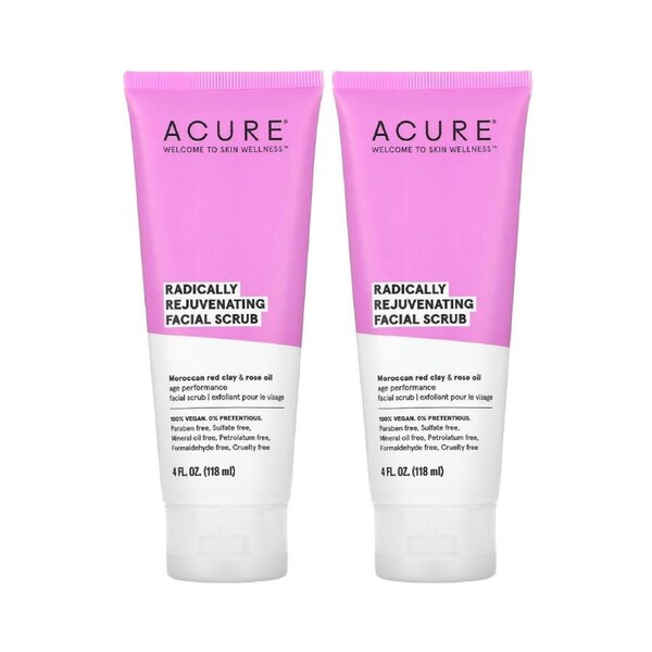 2 x ACURE Radically Rejuvenating Facial Scrub 118mL