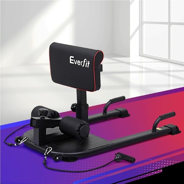 150 kg Capacity Everfit Deep Sissy Squat Weight Bench Adjustable Leg Extension Strength Training
