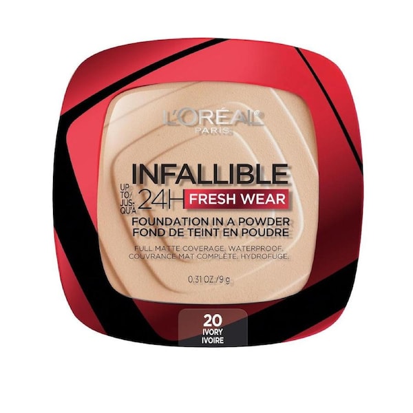L'Oreal Paris Infallible 24 Hour Freshwear Foundation In A Powder 020 Ivory
