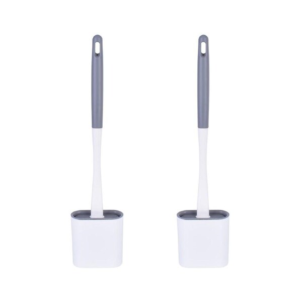 2 Pcs Toilet Brush Set