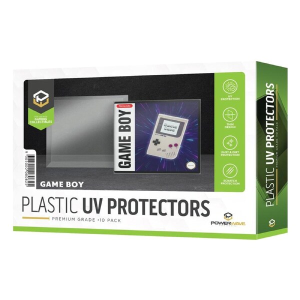 Powerwave Gameboy Game Box 0.5mm Plastic UV Protector 10 Pack