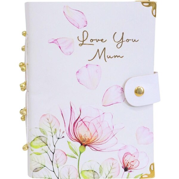 LVD Leather Notebook Writing Stationery Keepsake Journal 18x13cm Love Mum