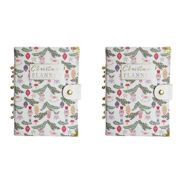 2x LVD Leather Notebook Writing Stationery Journal 18x13cm Christmas Planner