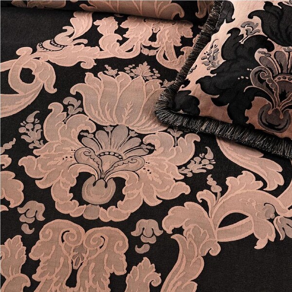 Grace by Linen House Dionisia Quilt Cover/Pillowcase Set ding Black Queen