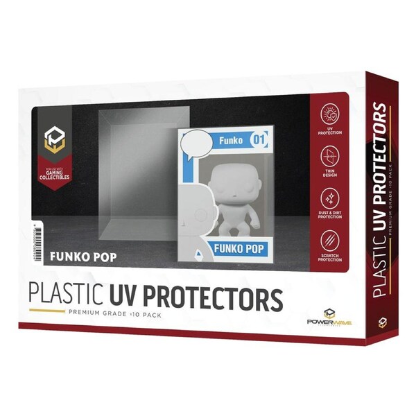 Powerwave Funko POP! Vinyl 0.5mm Plastic UV Protector 10 Pack