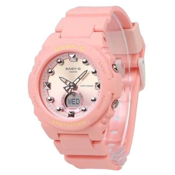 Casio Baby-G Analog-Digital Neobrite Timer Quartz BGA-320-4A1 100M Ladies Watch