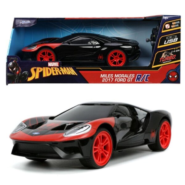 Marvel Comics Spider-Man 2017 Ford GT Mile Morales 1:16 Scale RC Car
