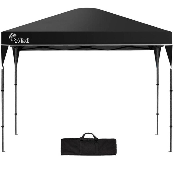 RED TRACK 3.6x2.2m Ultra Compact Folding Gazebo, Carry bag, Portable Outdoor Popup Marquee for Camping Beach, Black